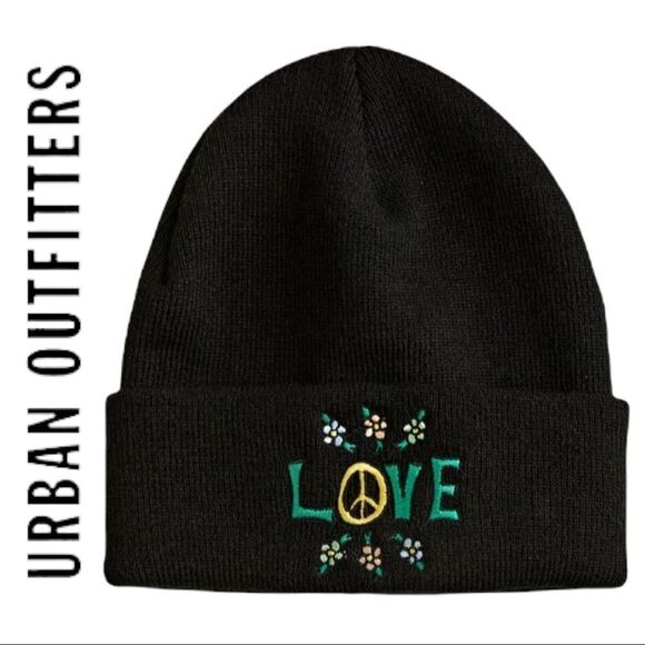 NEW Coney Island Black Picnic Love Hat Cap Beanie - Picture 1 of 2